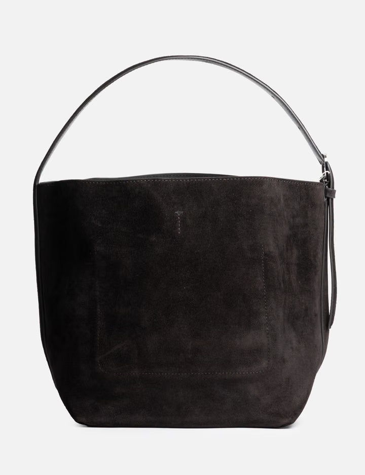 Medium Belted Suede Tote