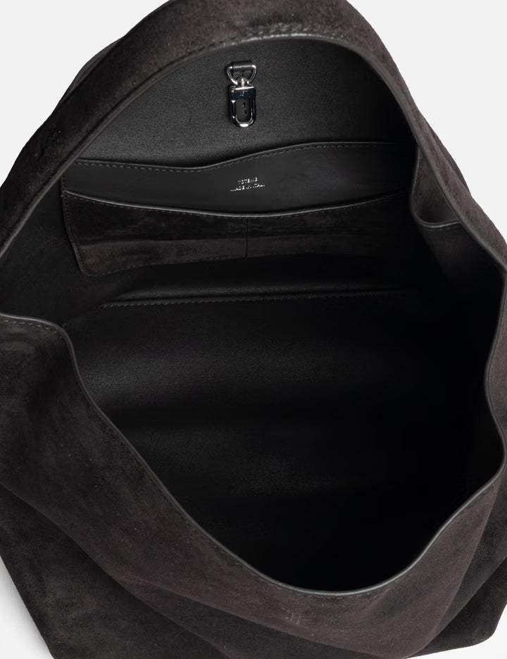 Medium Belted Suede Tote