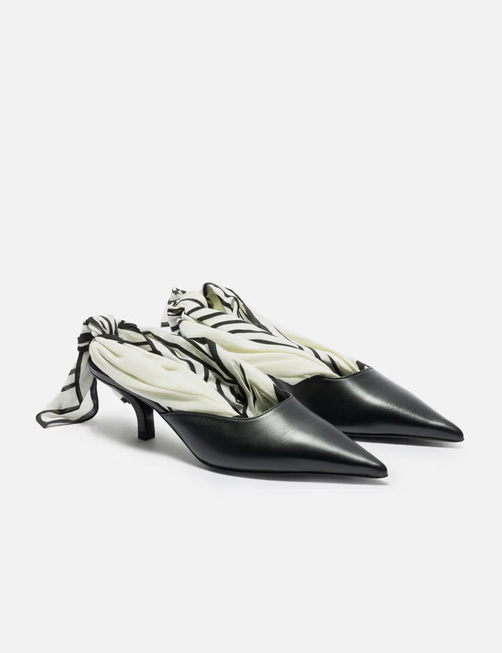 Scarf Nappa Slingbacks