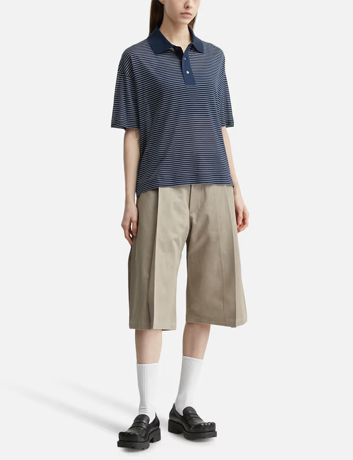 Cotton Striped Ami De Coeur Polo