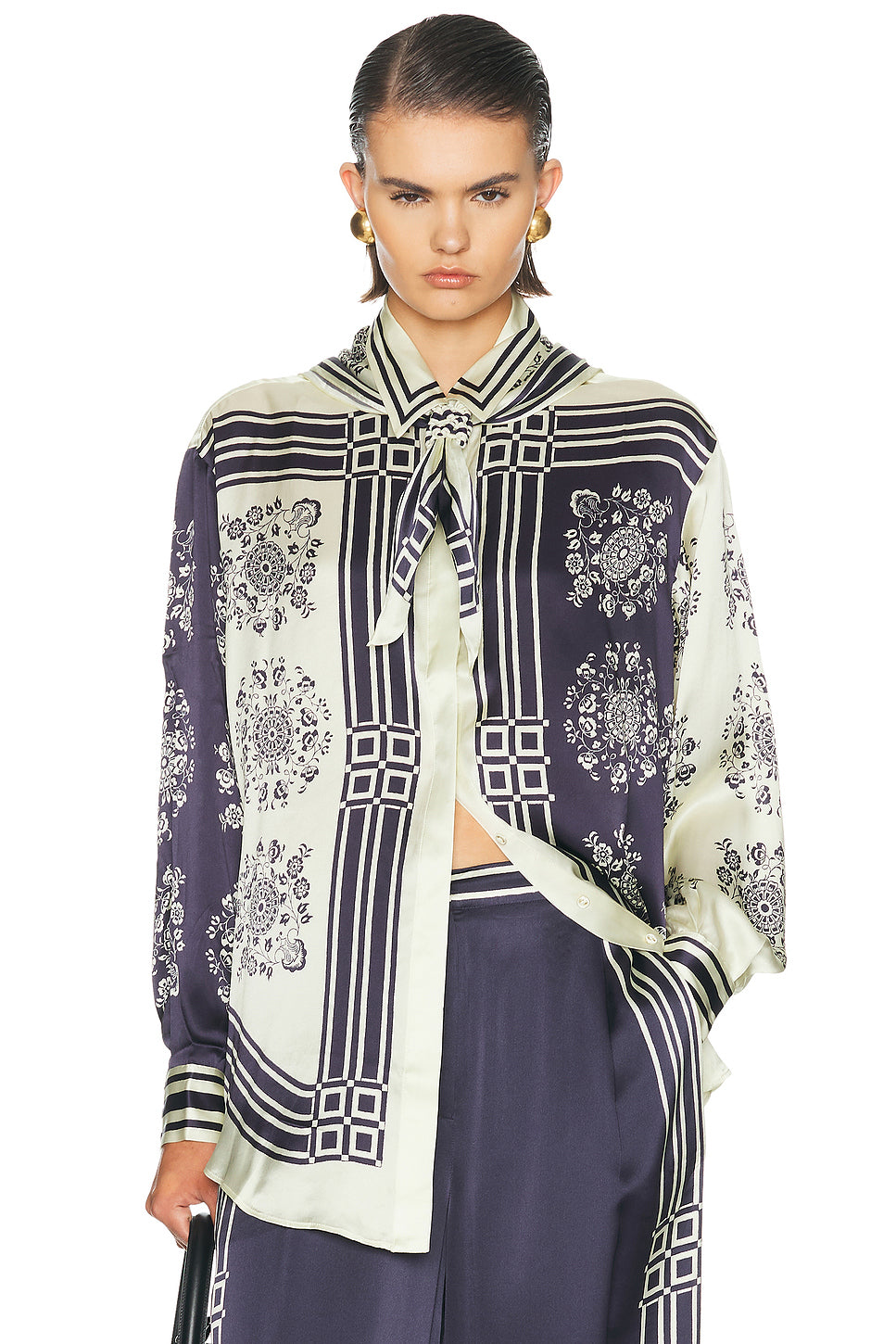 Banderra Scarf Silk Shirt