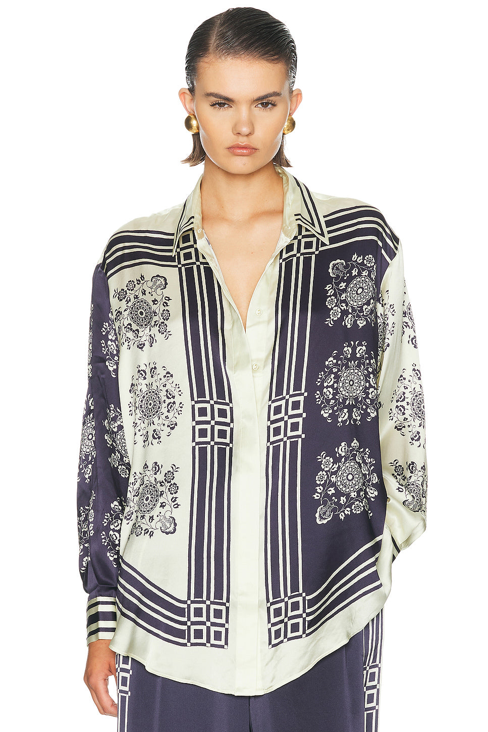 Banderra Scarf Silk Shirt