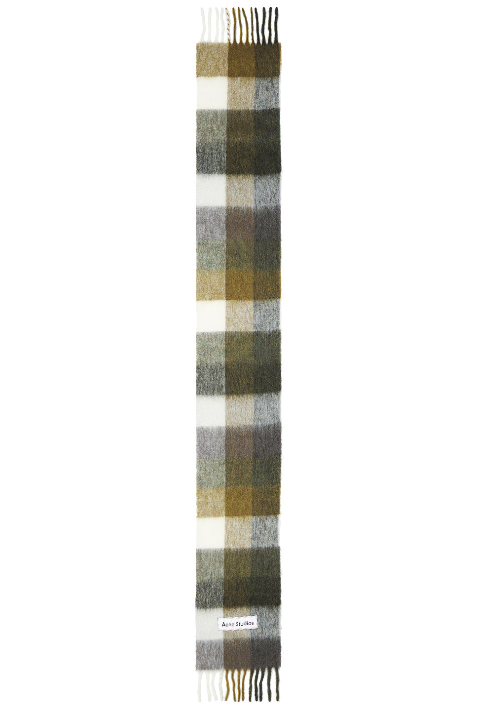 Mohair Checked Scarf