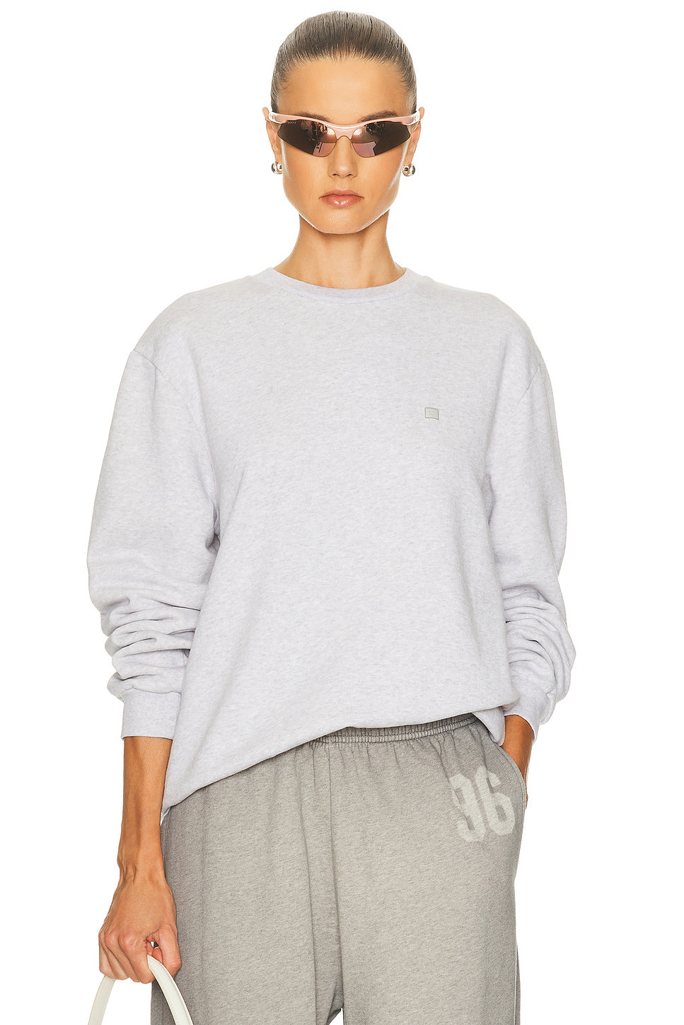 Faihra U Melange Face Crewneck Sweater