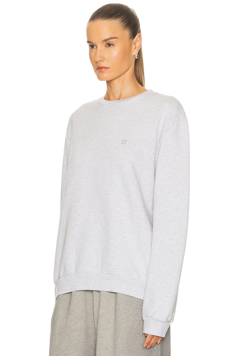 Faihra U Melange Face Crewneck Sweater
