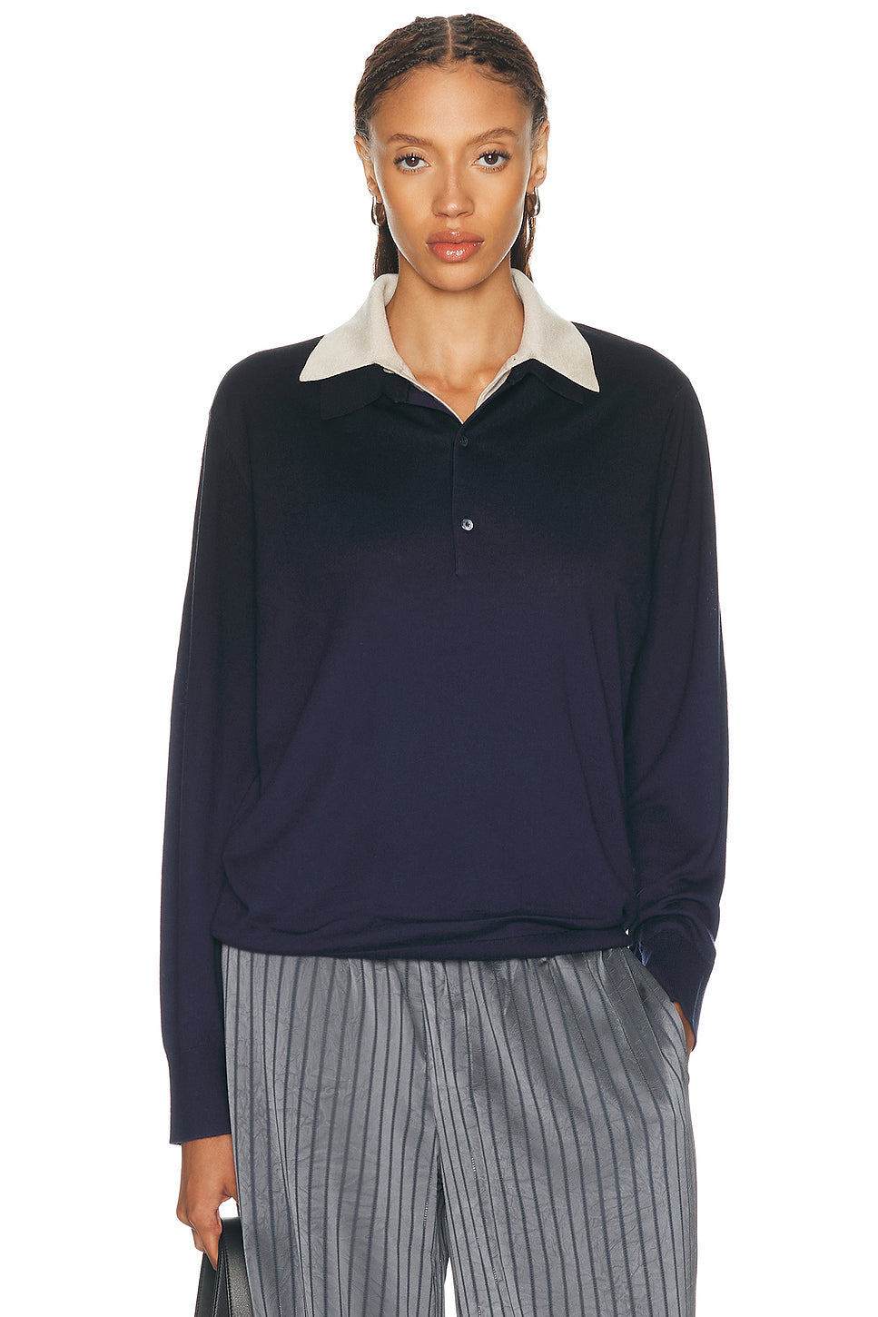 Koyat Silk Wool Polo Sweater