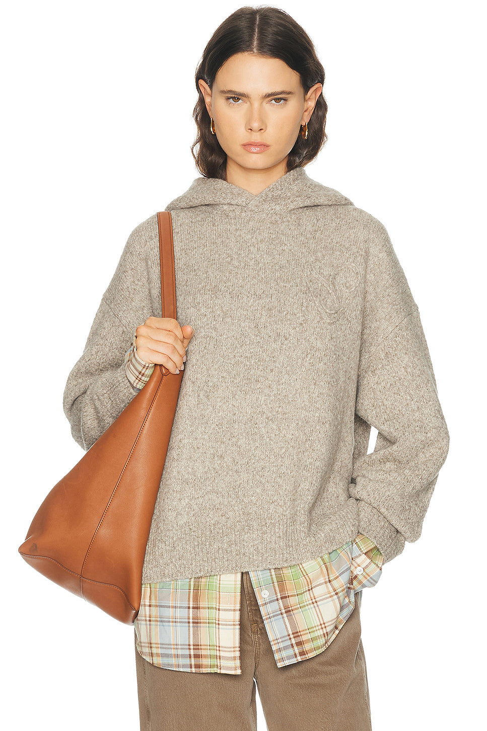 Krisp Hooded Flannel Sweater