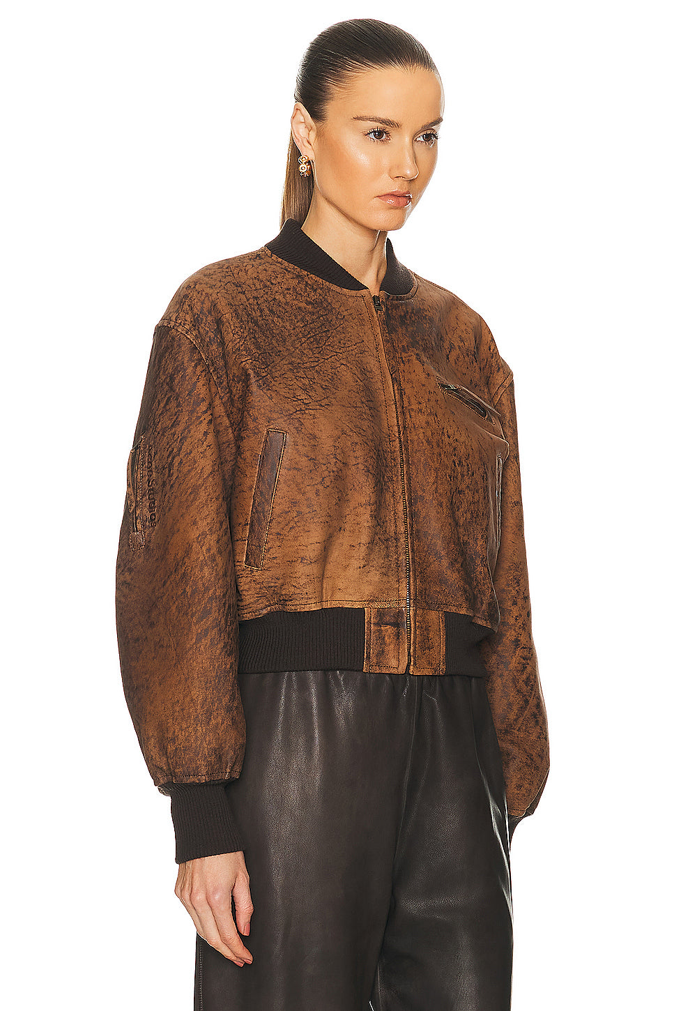 Crop Leather Jacket