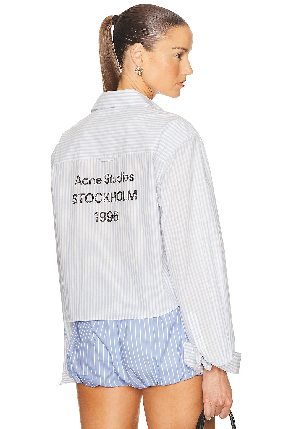 Crop Button Up Top