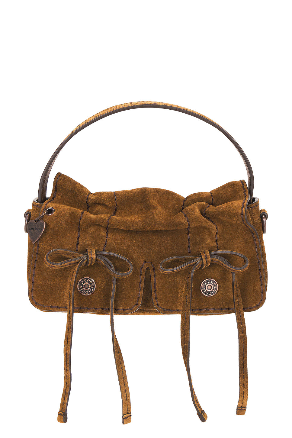 Multipocket Micro Crossbody Suede Bag
