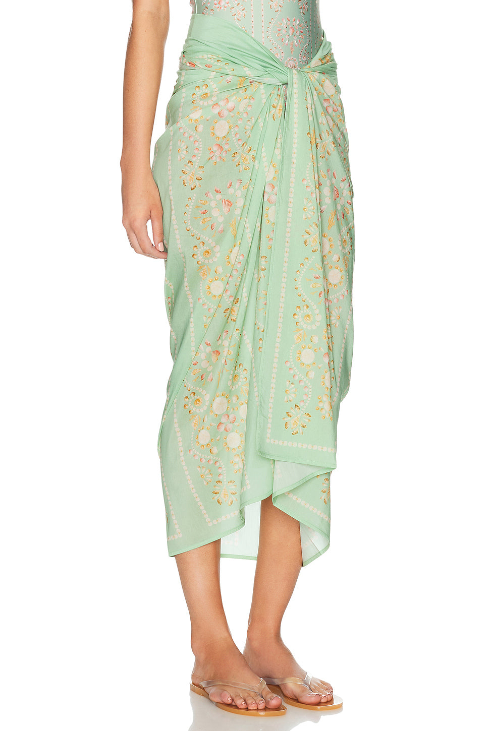 Lavanda Pareo Midi Skirt