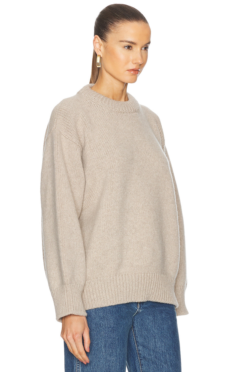 Caragh Chunky Slouch Crewneck Sweater