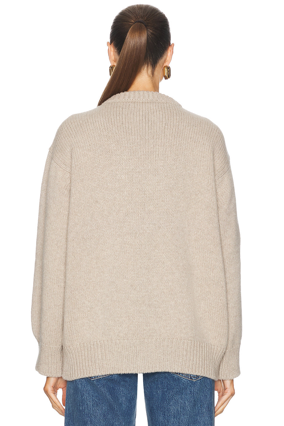 Caragh Chunky Slouch Crewneck Sweater