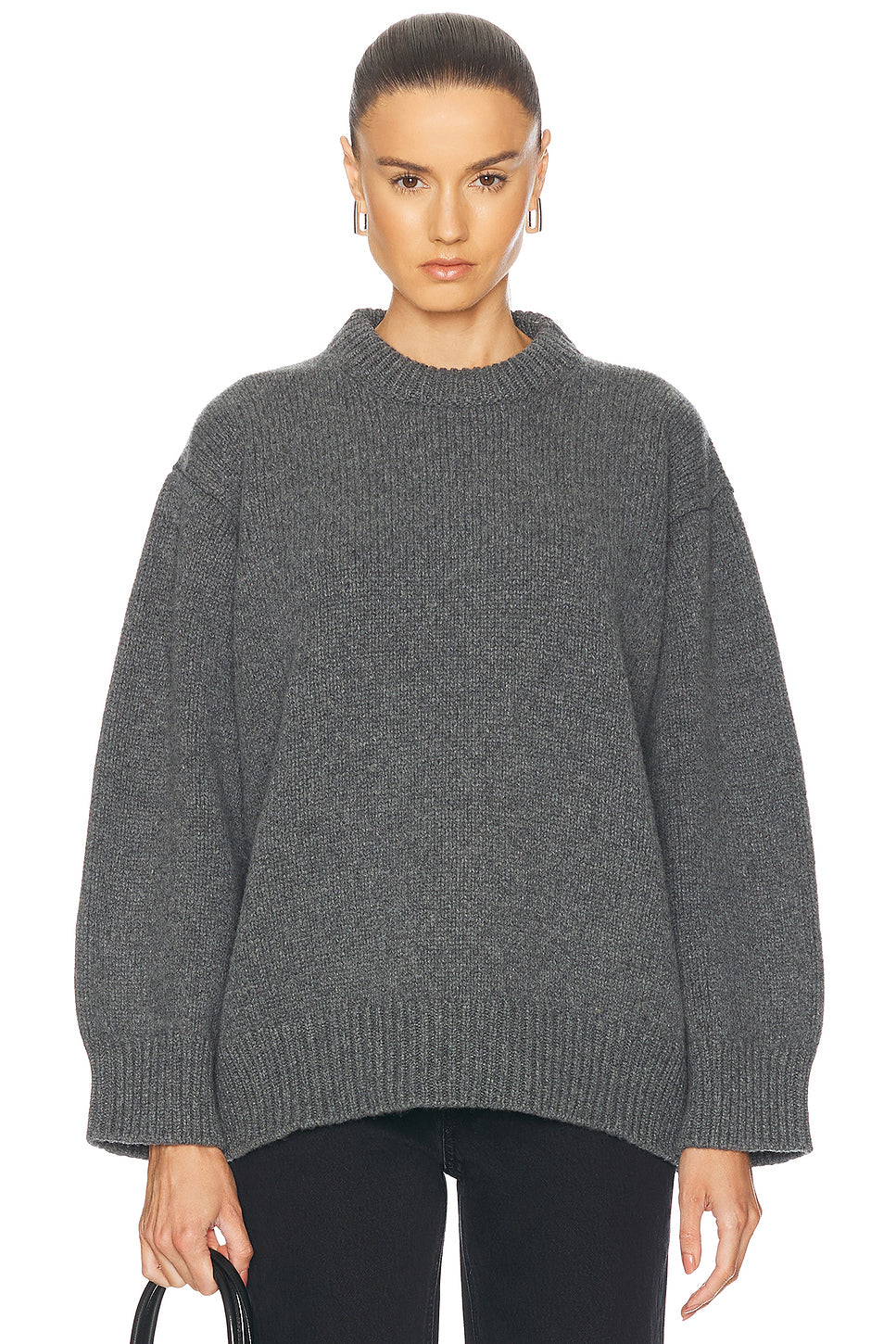 Caragh Chunky Slouch Crewneck Sweater