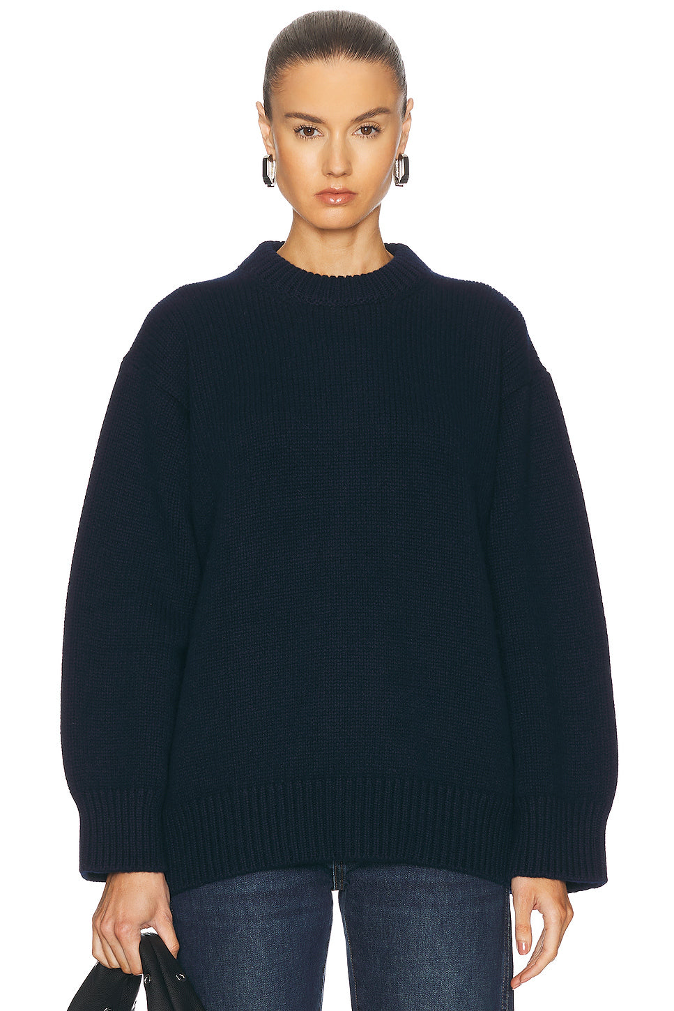 Caragh Chunky Slouch Crewneck Sweater