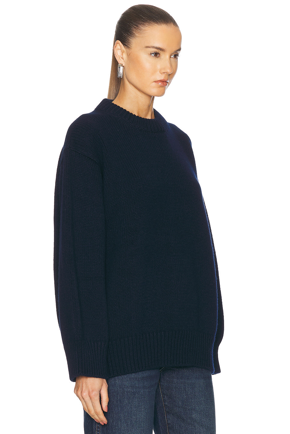 Caragh Chunky Slouch Crewneck Sweater