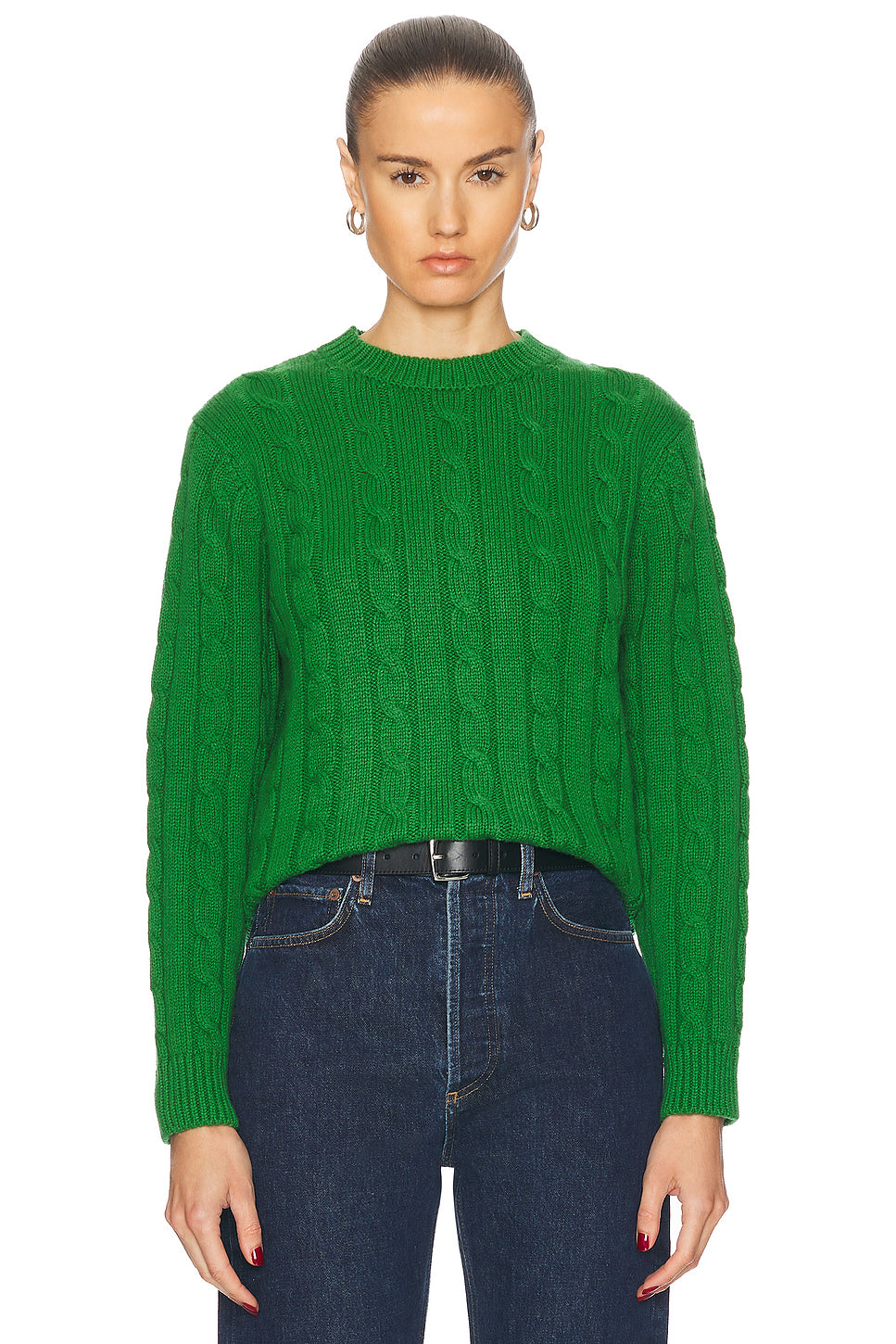 Cable Crewneck Sweater