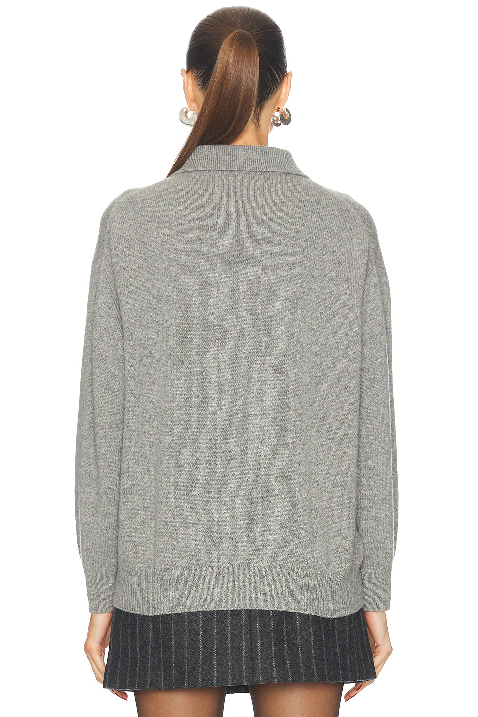 Edith Plain Polo Sweater