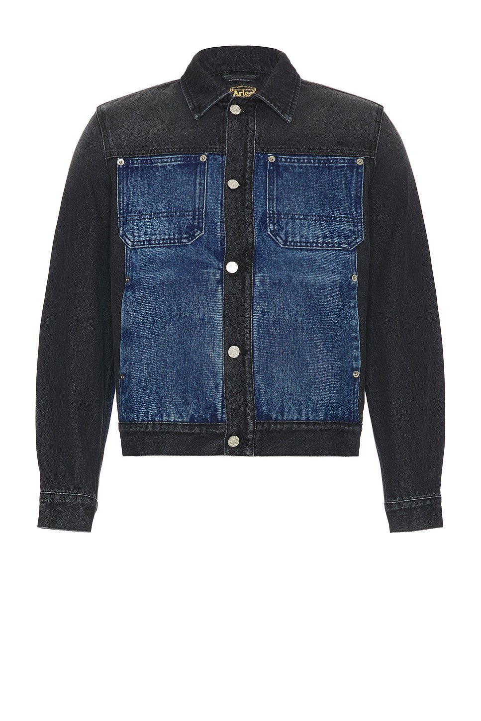 Colourblocked Denim Work Jacket