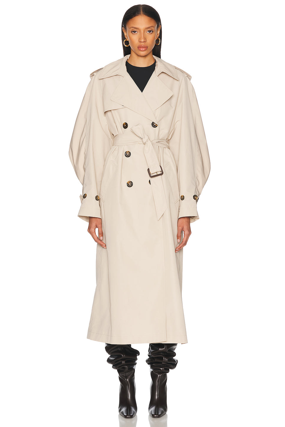 Taffeta Trench Coat