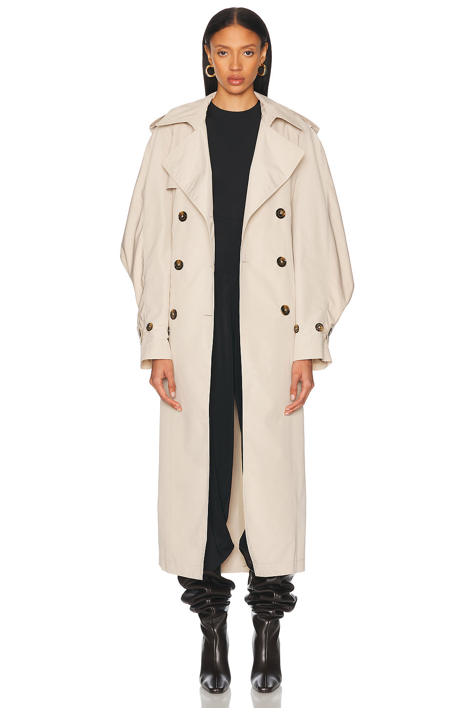 Taffeta Trench Coat