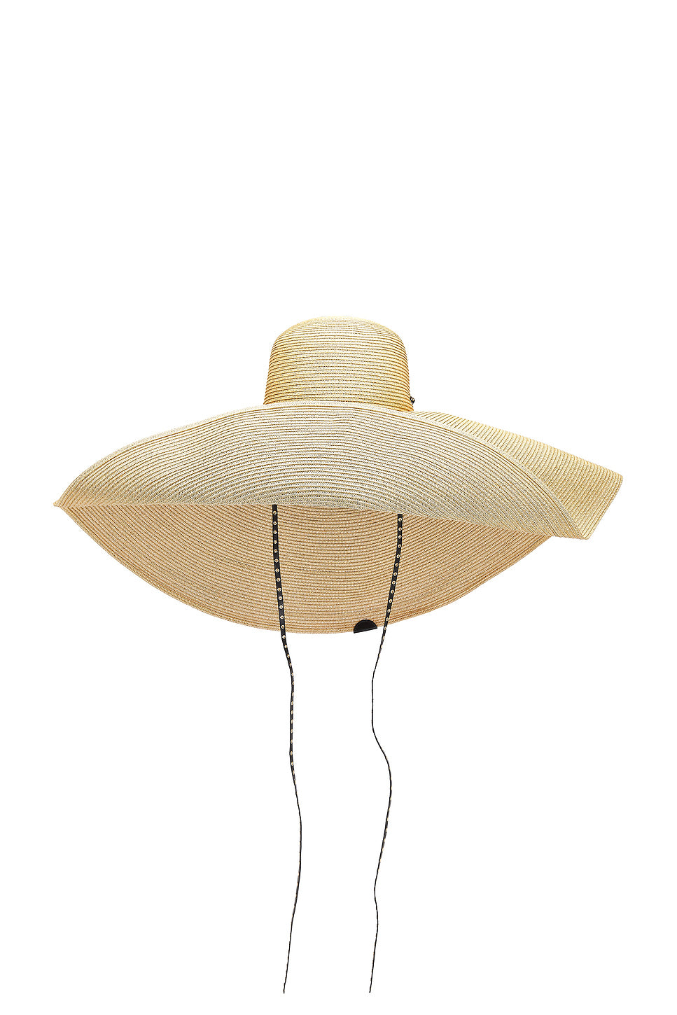 Large Straw Sun Hat With Leather Straps