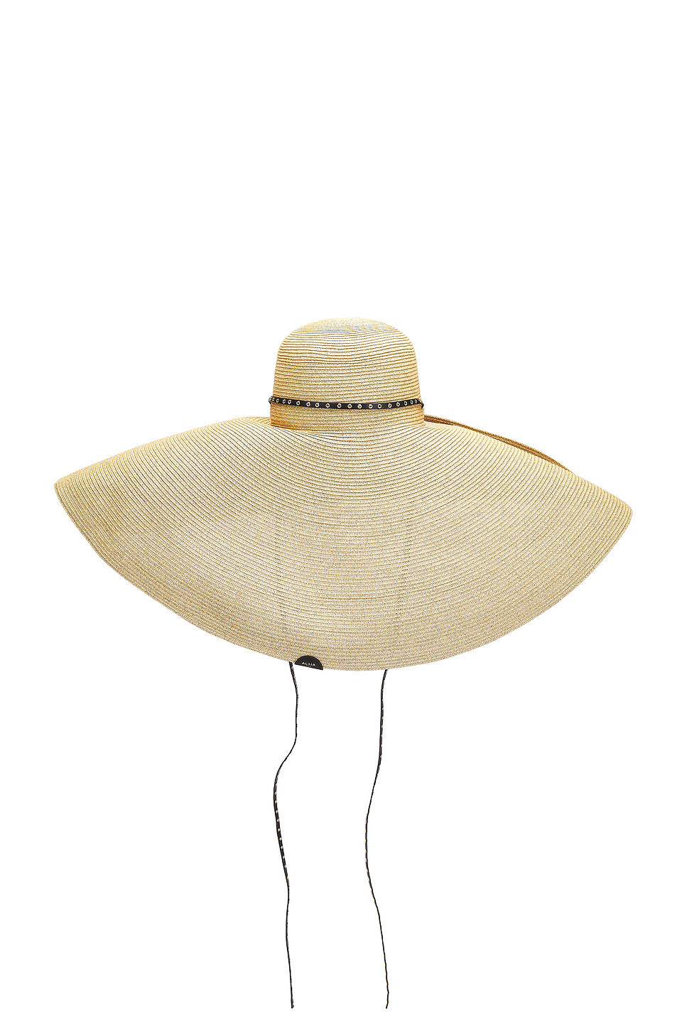 Large Straw Sun Hat With Leather Straps