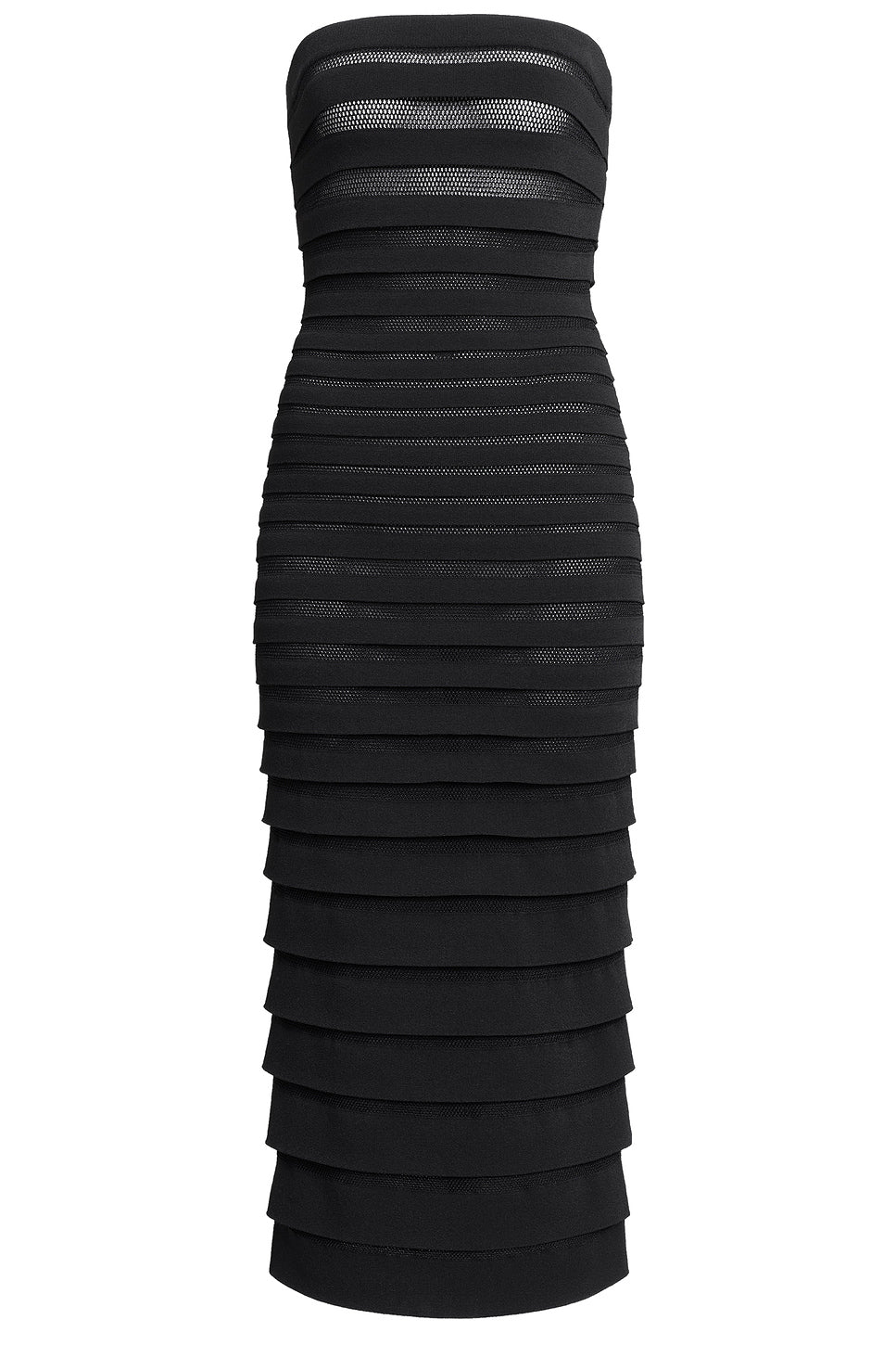 3D Stripe Midi Dress