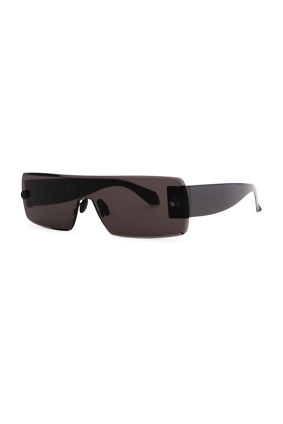 Lettering Logo Rectangular Sunglasses