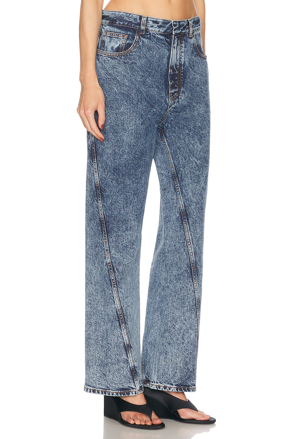 Twisted Wide Leg Jeans