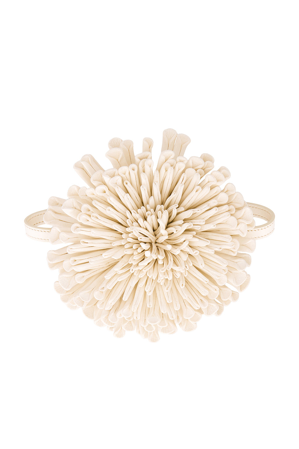 Leather Flower Necklace
