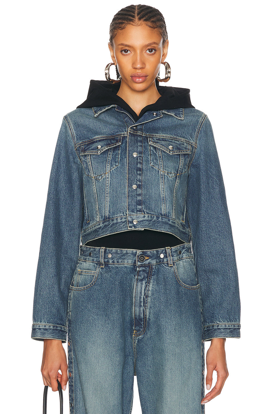 Hooded Denim Jacket