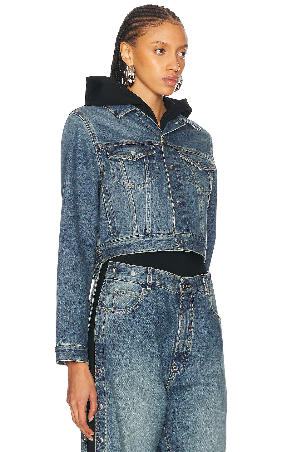 Hooded Denim Jacket