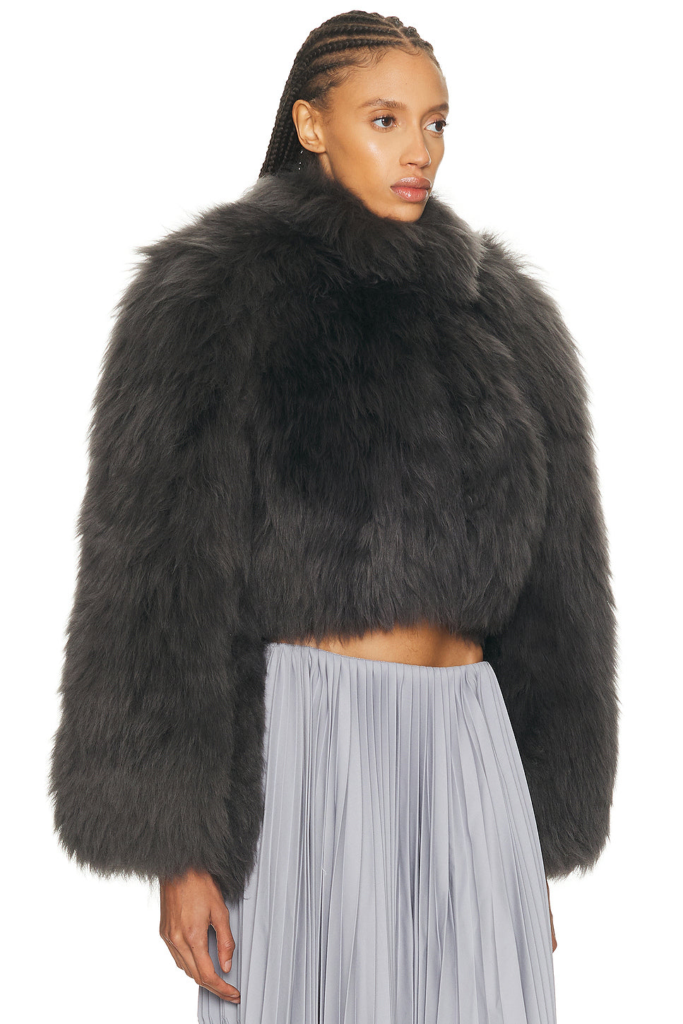 ALAΪA Fur Cropped Jacket