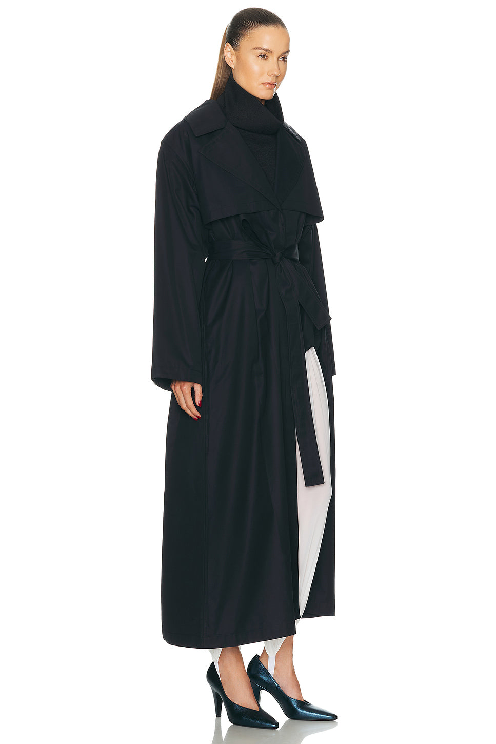 Cut Out Trench Coat