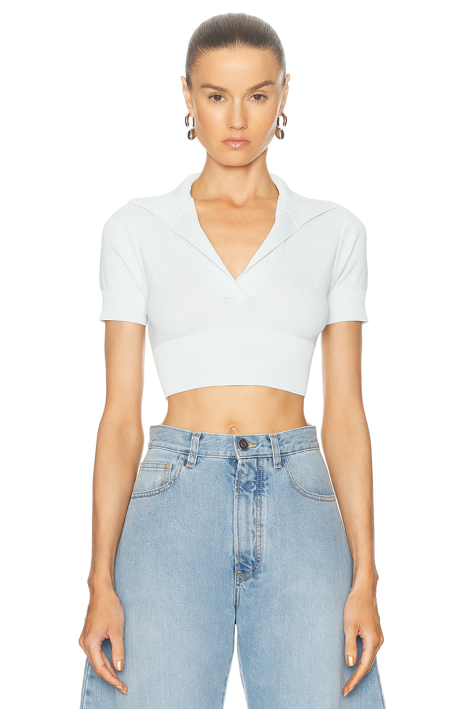 Cropped Polo Top