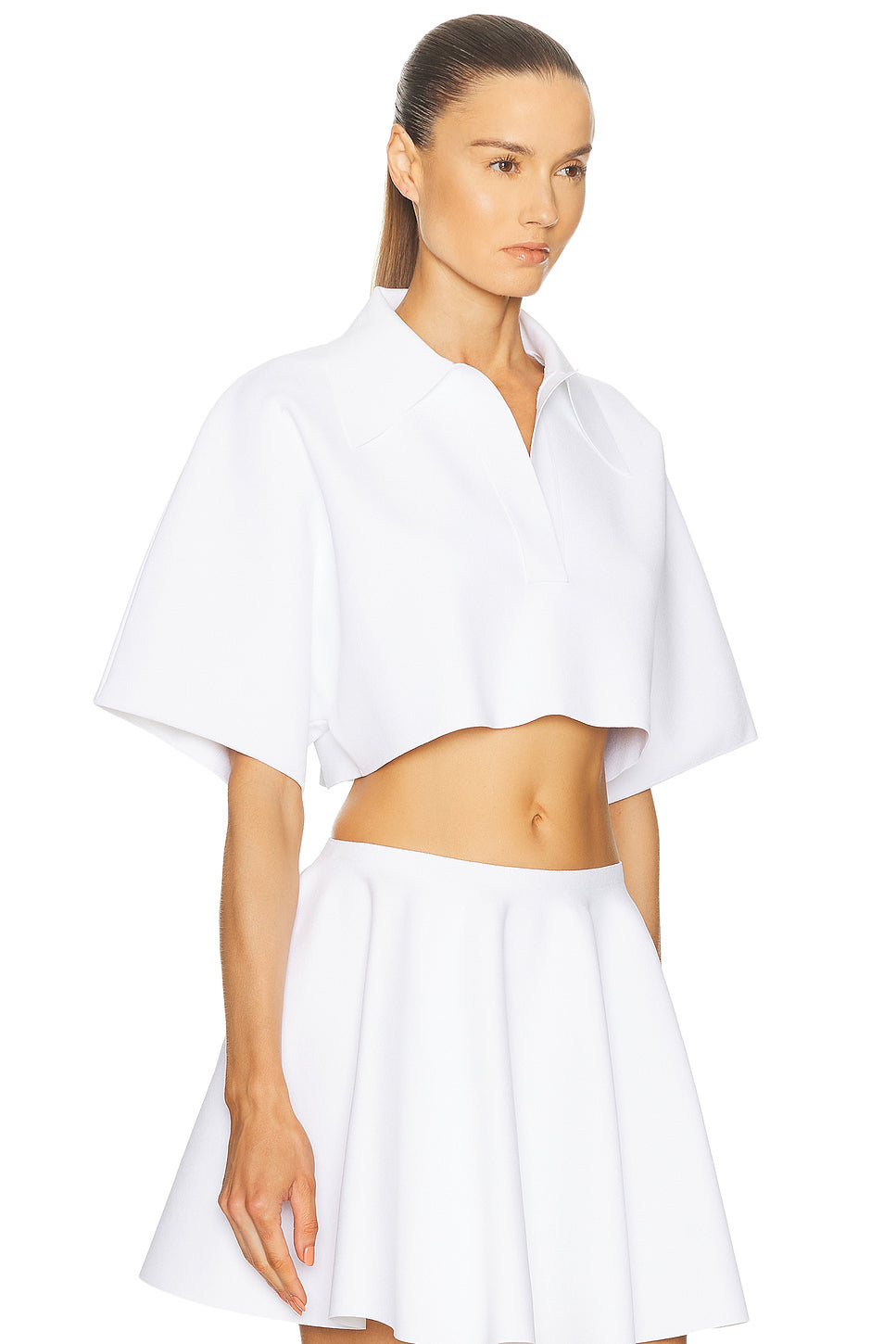 Crop Polo Top