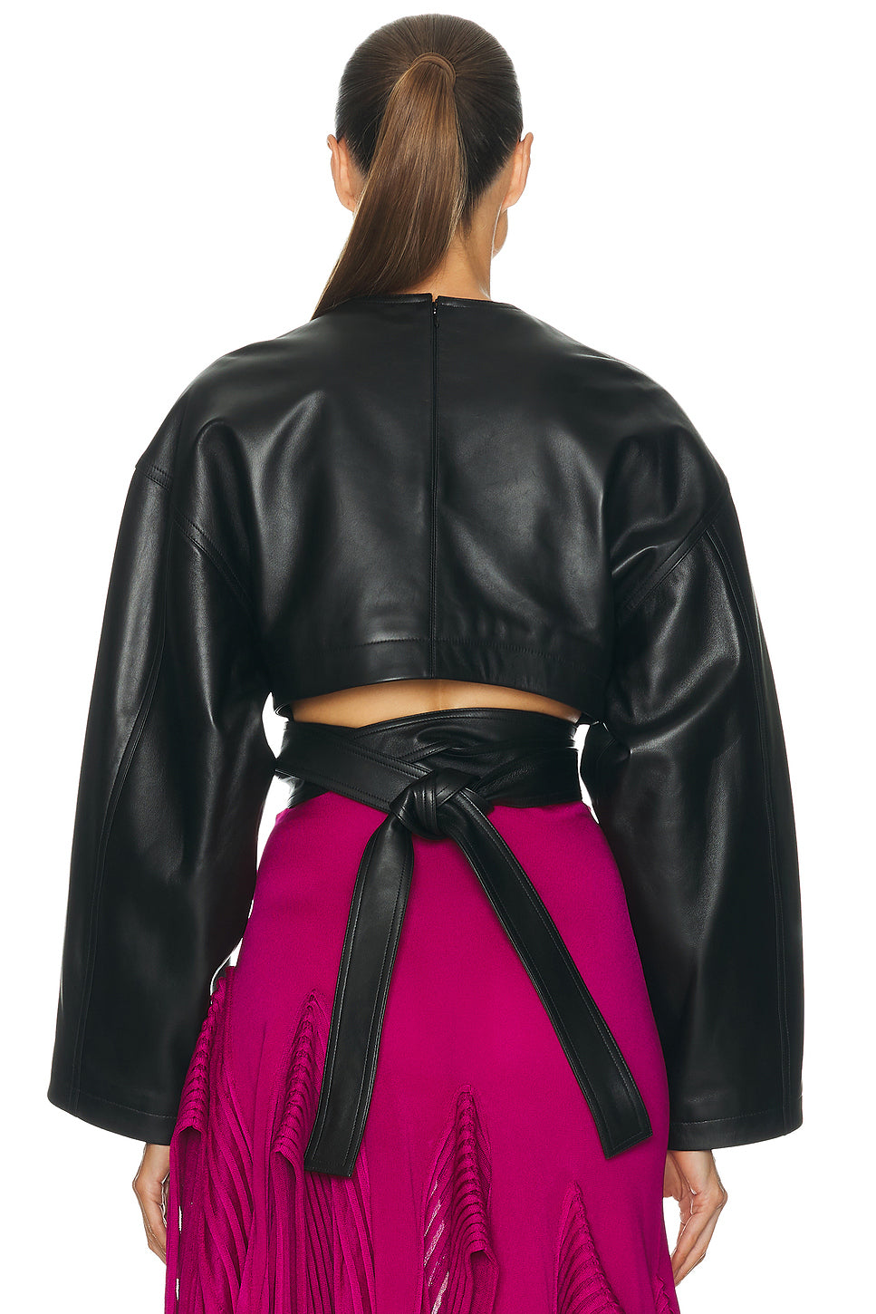 Long Sleeve Belted Top
