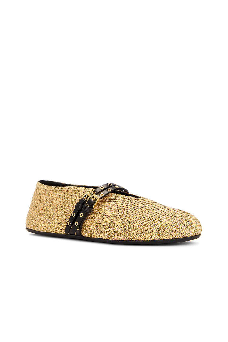Straw Ballerina Flat
