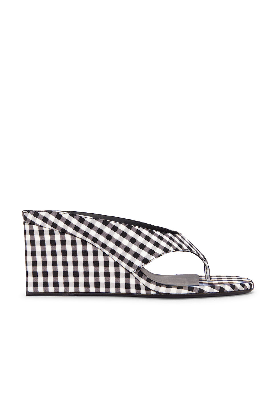 Cube Wedge Thong Sandal