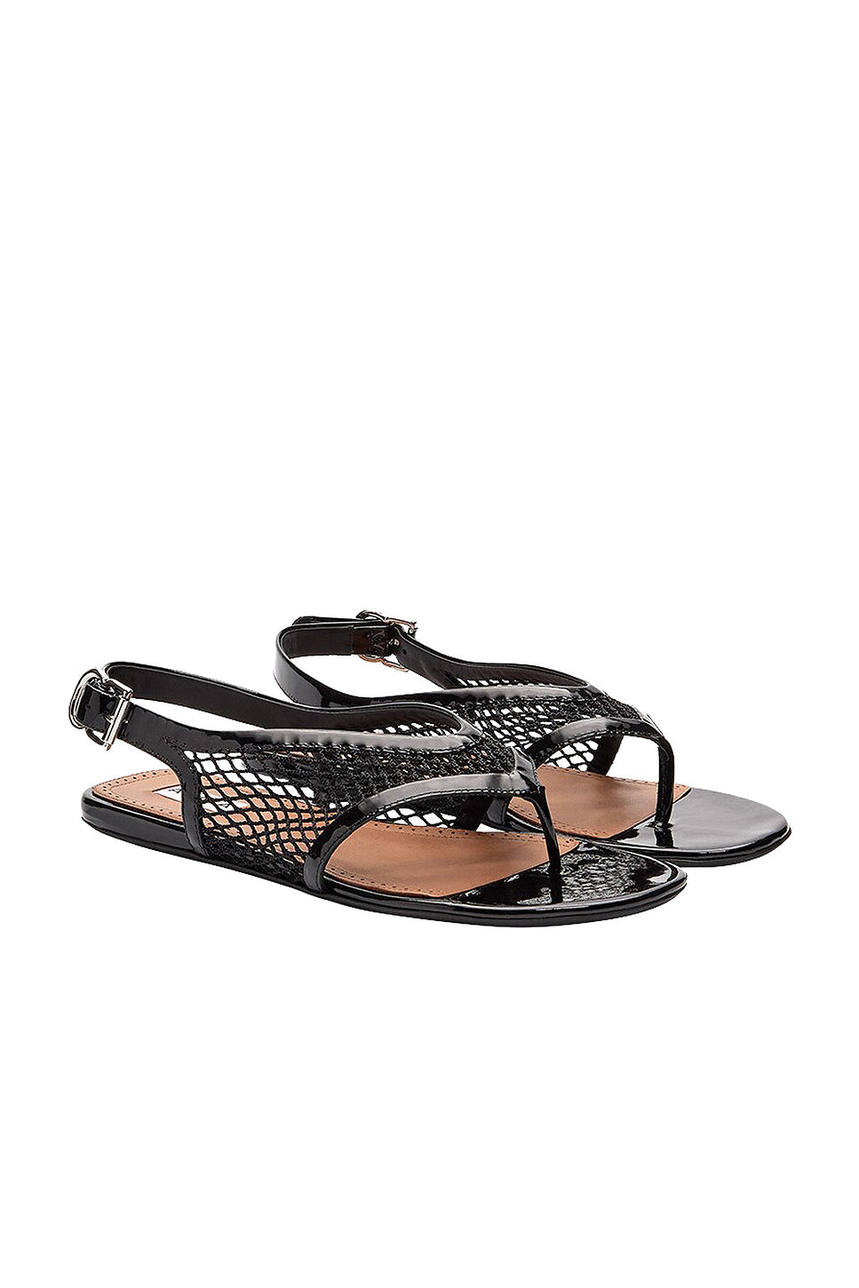 Fishnet Flat Sandal