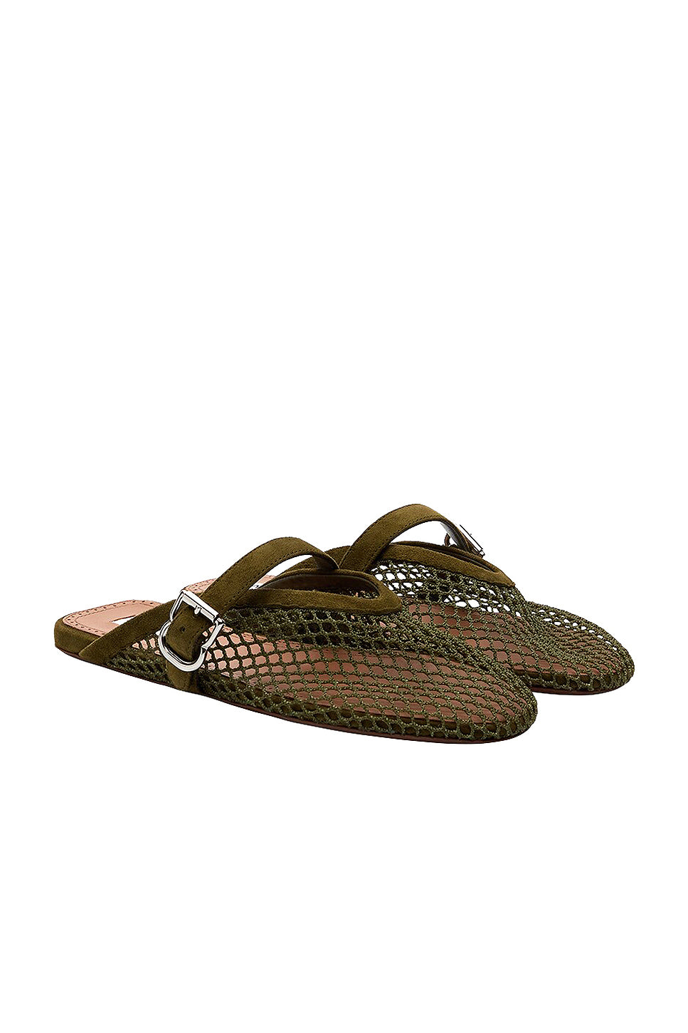 ALAΪA Fishnet Flat Mule