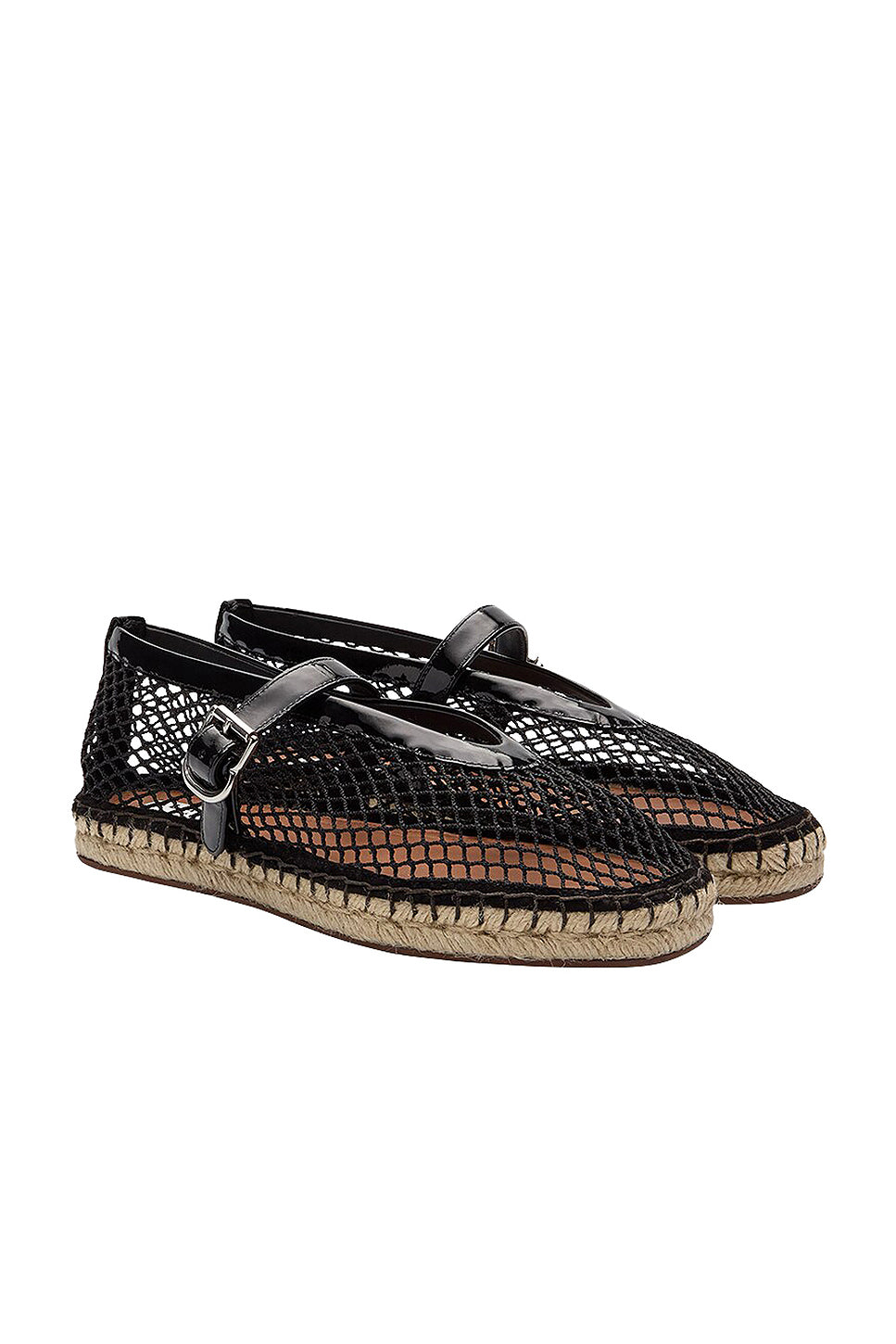 Fishnet Espadrille Flat