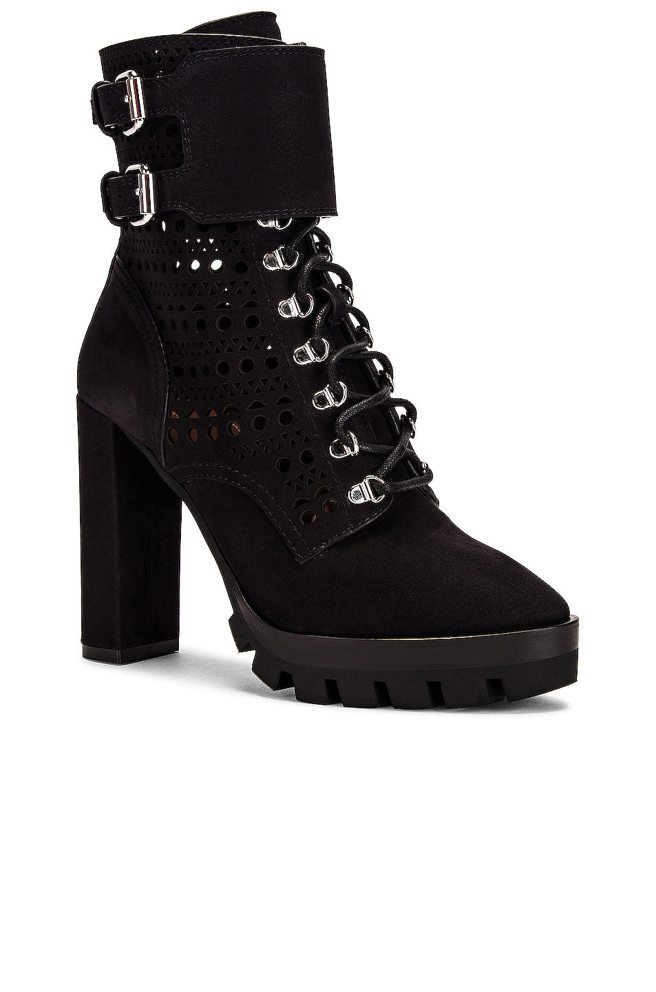 Perforated Military Boots