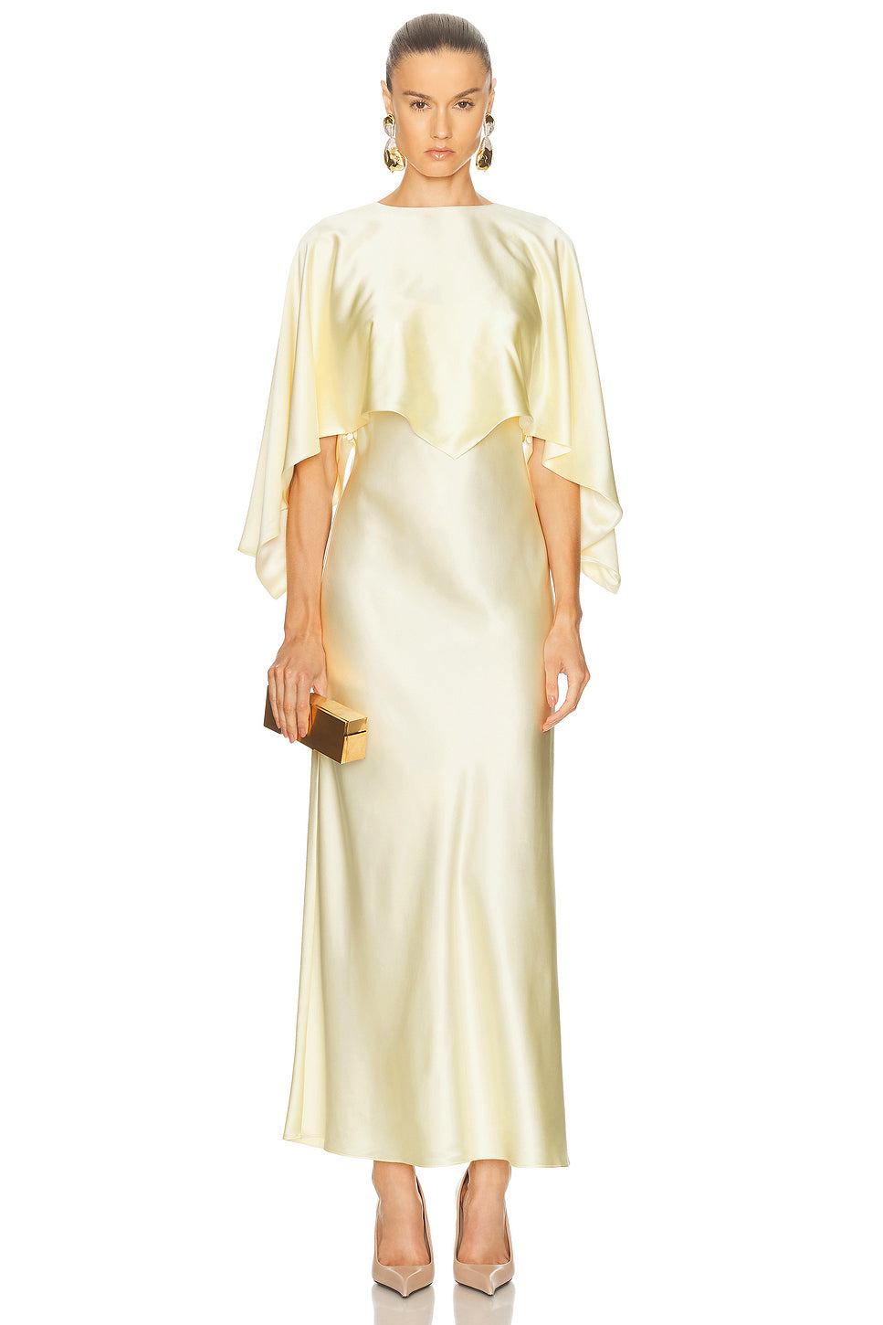 Larys Dress With Detachable Capelet