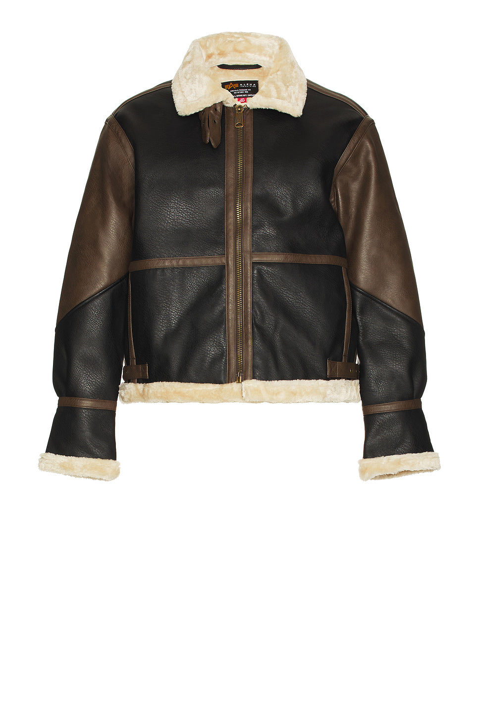 Faux Leather B-3 Mod Jacket
