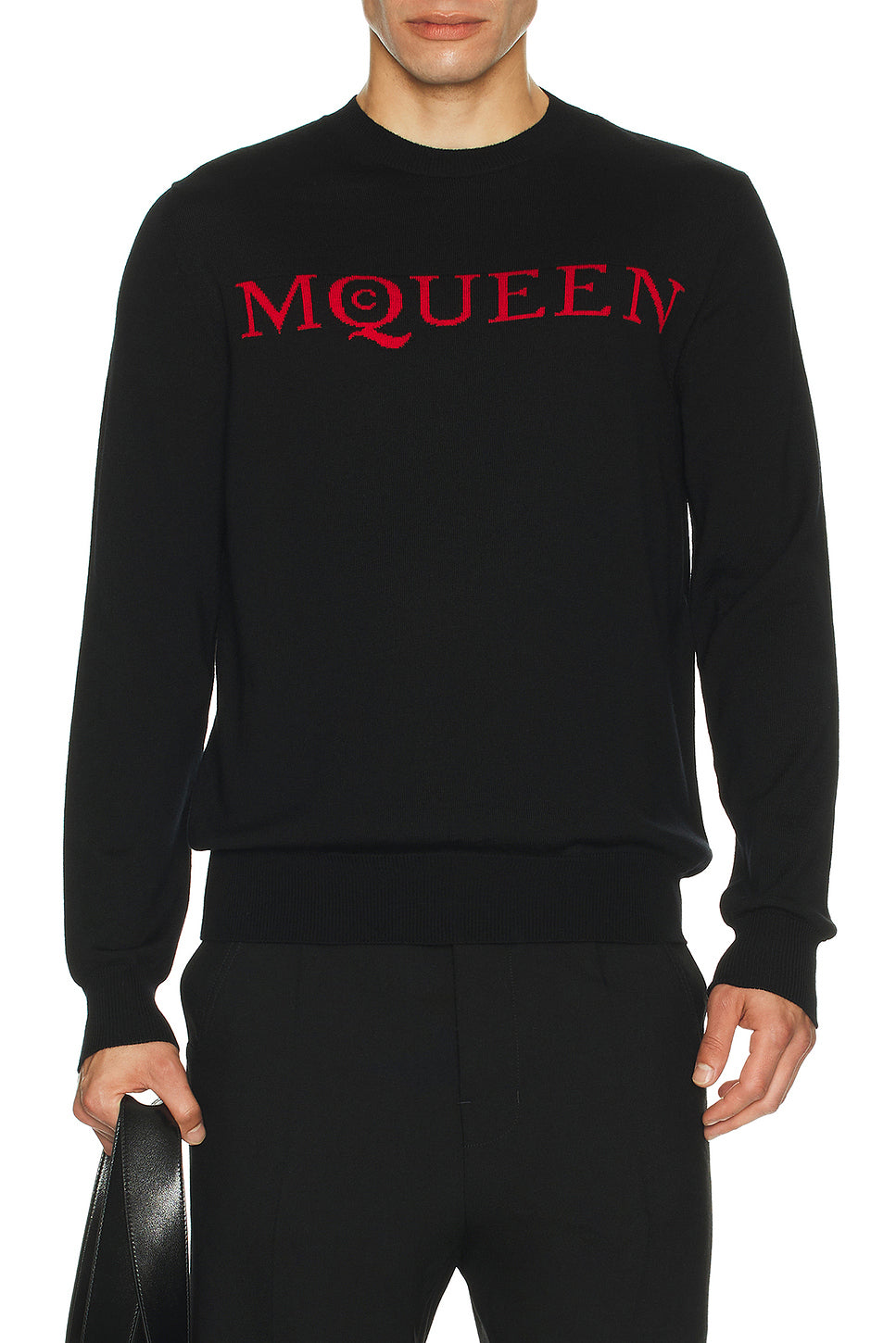 Crew Neck Jacquard Sweater
