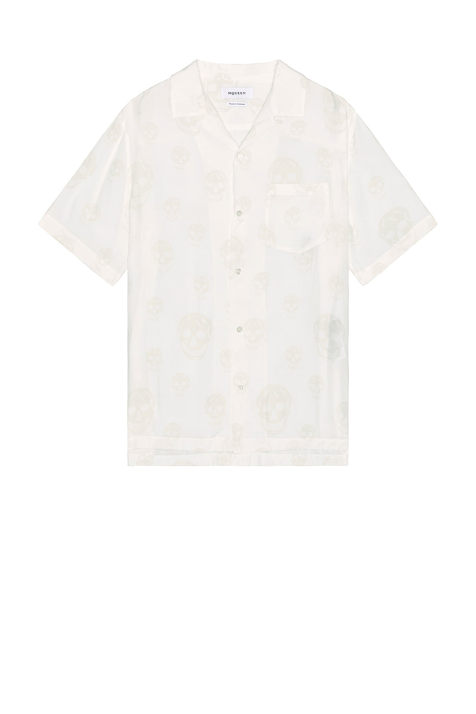 Printed Hawaiian Skull Print Shirt