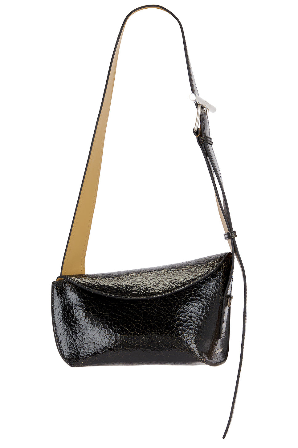 Crackled Leather Sling Bag