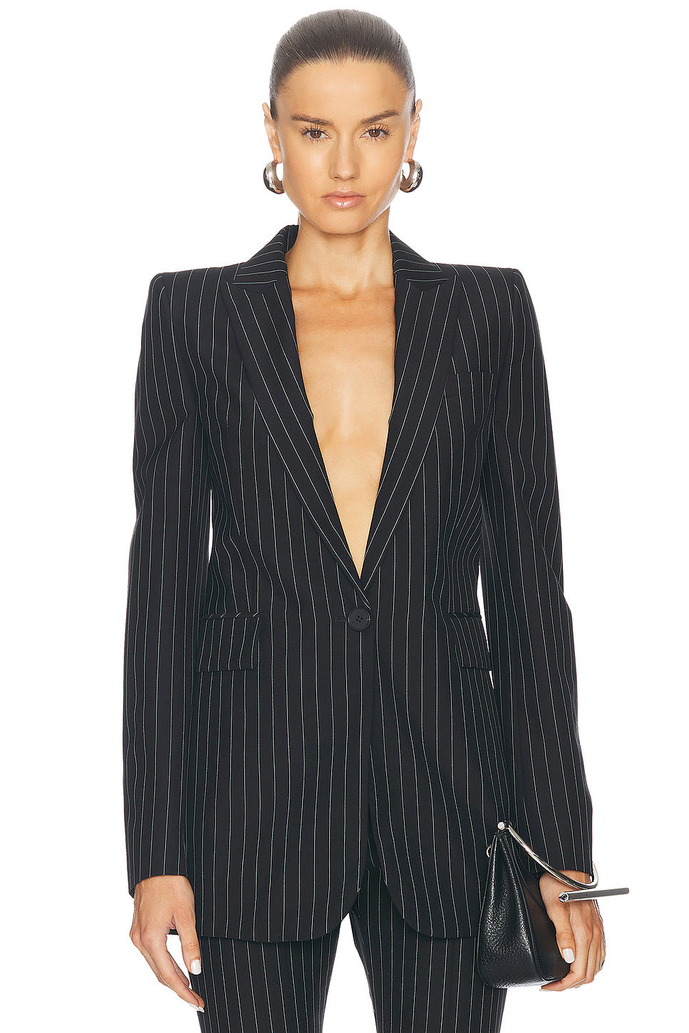 Pinstripe Blazer